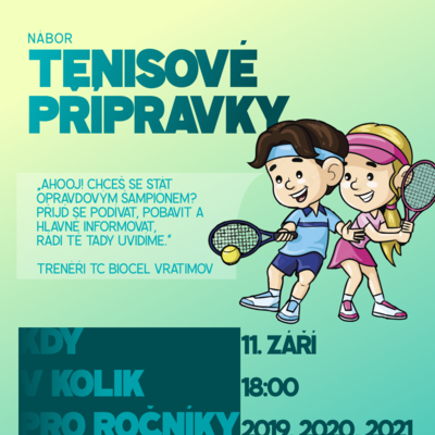 NÁBOR do tenisové přípravky NÁBOR do tenisové přípravky